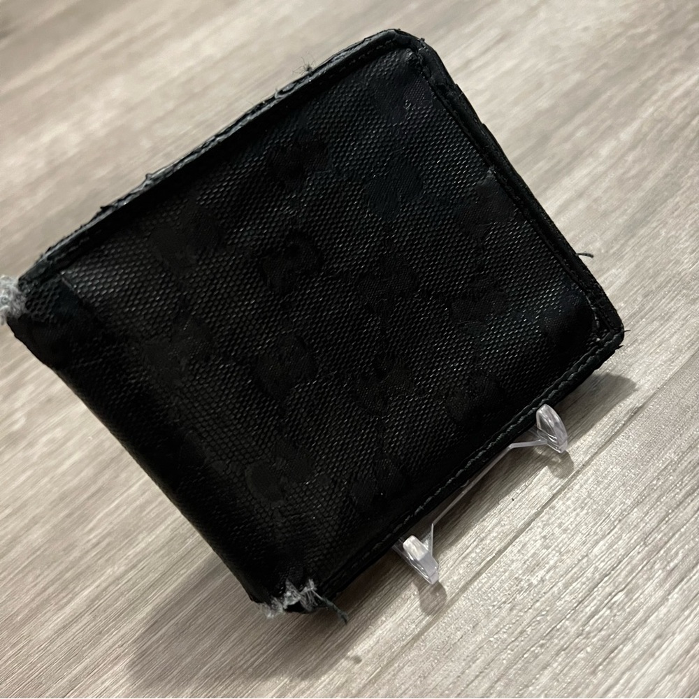Gucci Monogram Bifold Wallet Black